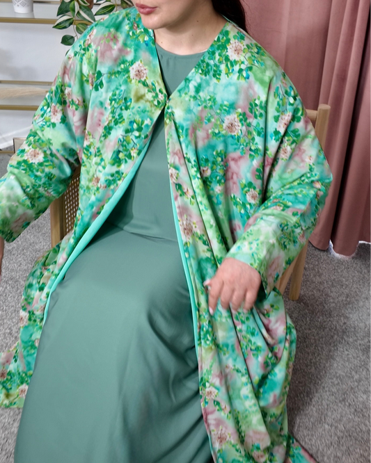 Nora floral print - Batwing abaya