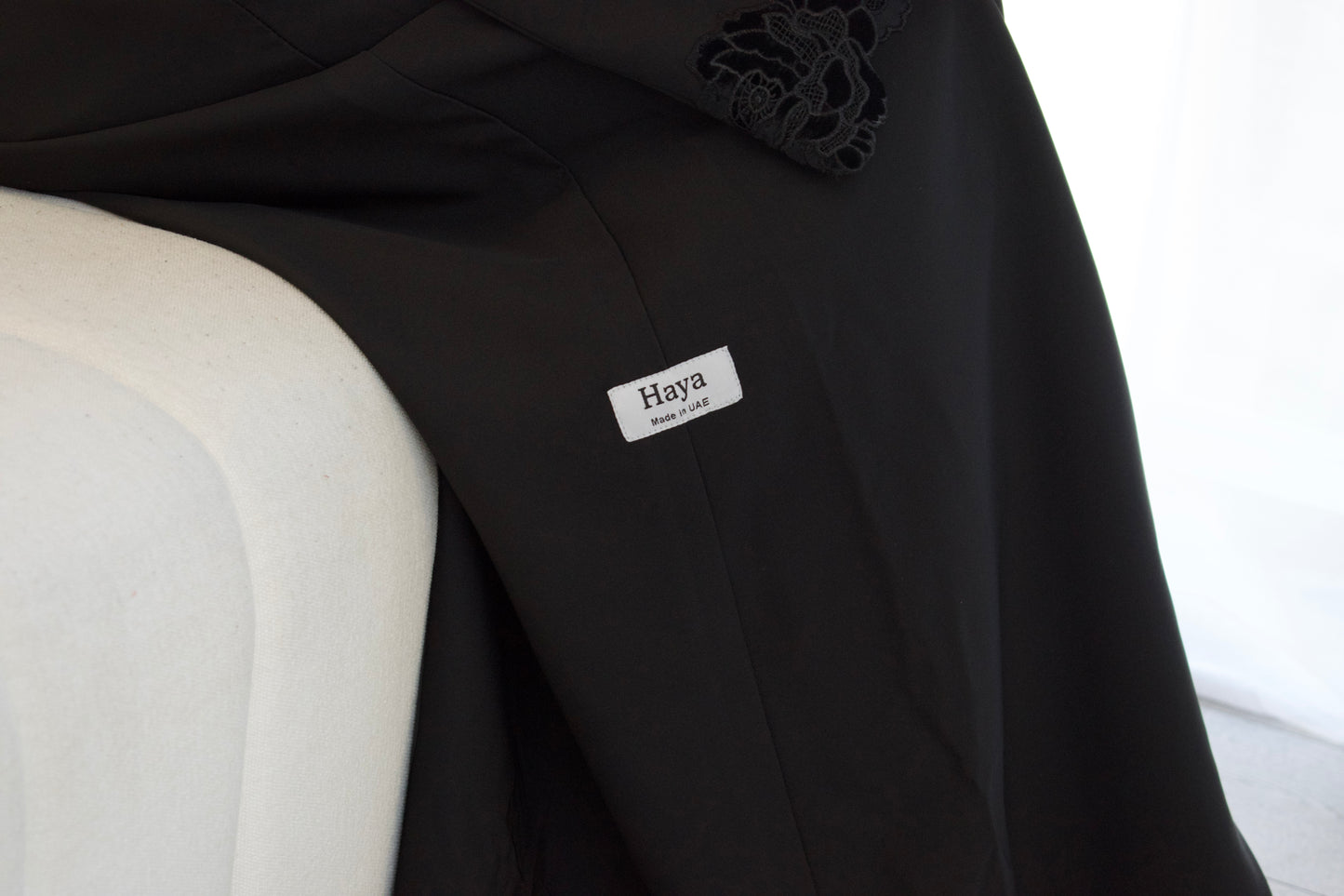 Noor Lace Abaya - Black