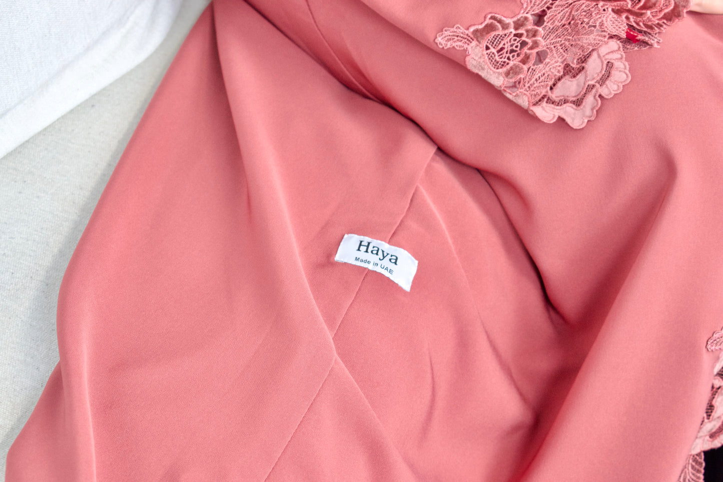 Amirah Lace Abaya - Rose